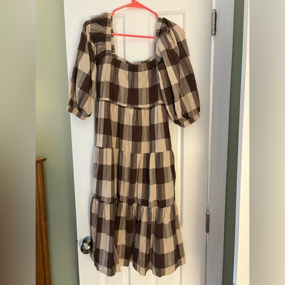 Cotton/linen Midi Dress